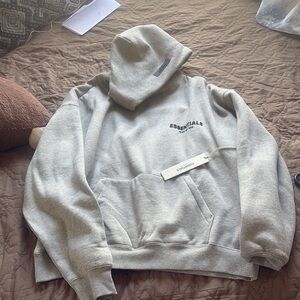 Essentials Gray Sweater Soft Cozy Casual